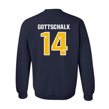 Northern Arizona - NCAA Women's Volleyball : Avery Gottschalk - Kiss My Axe V3 Classic Shersey Crewneck Sweatshirt-1