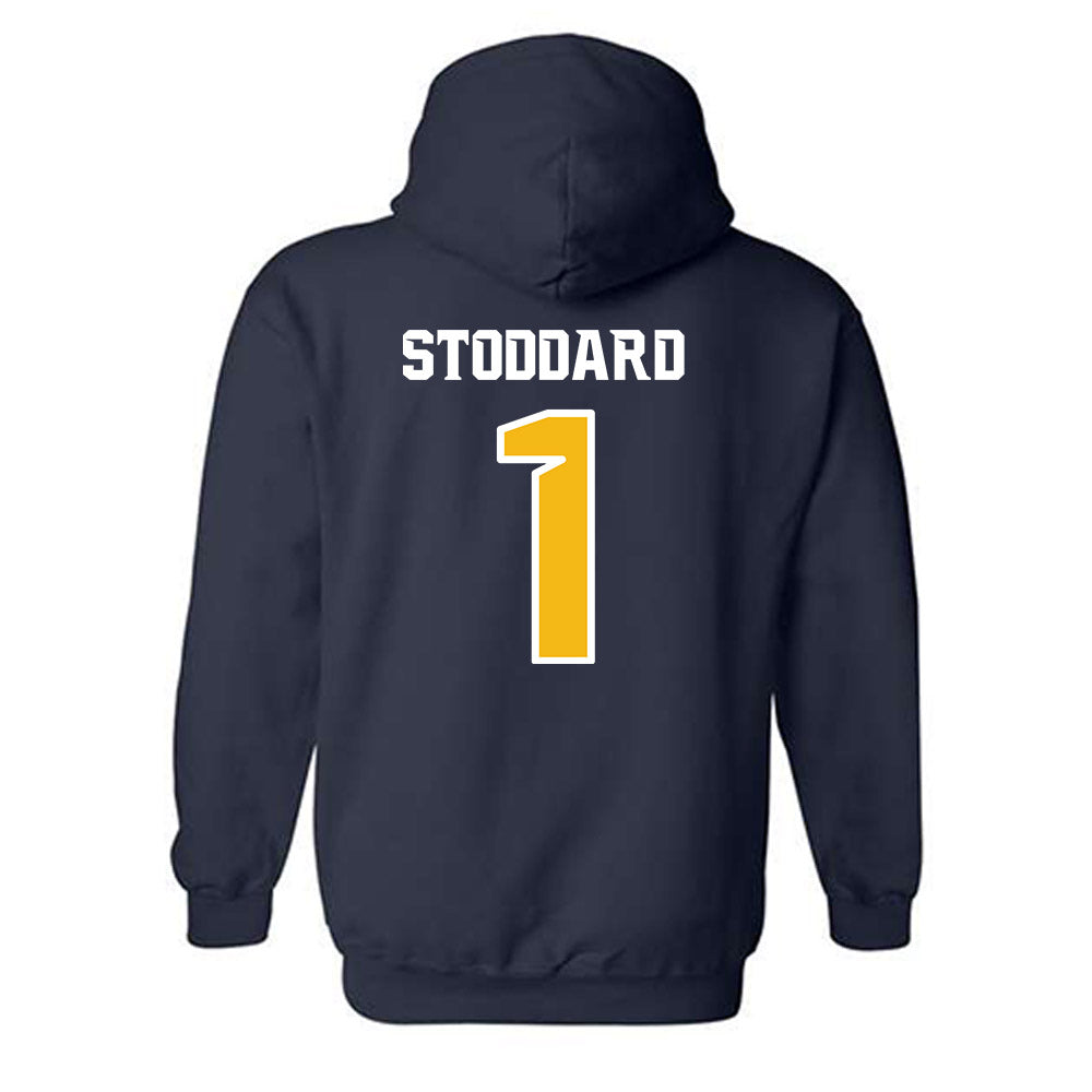 Northern Arizona - NCAA Women's Volleyball : Hanah Stoddard - Kiss My Axe V3 Classic Shersey Hooded Sweatshirt-1