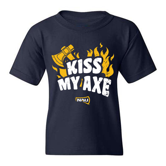Northern Arizona - NCAA Football : Braylon Gardner - Kiss My Axe V3 Classic Shersey Youth T-Shirt-0