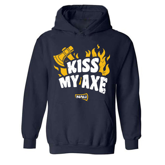 Northern Arizona - NCAA Football : Braylon Gardner - Kiss My Axe V3 Classic Shersey Hooded Sweatshirt-0
