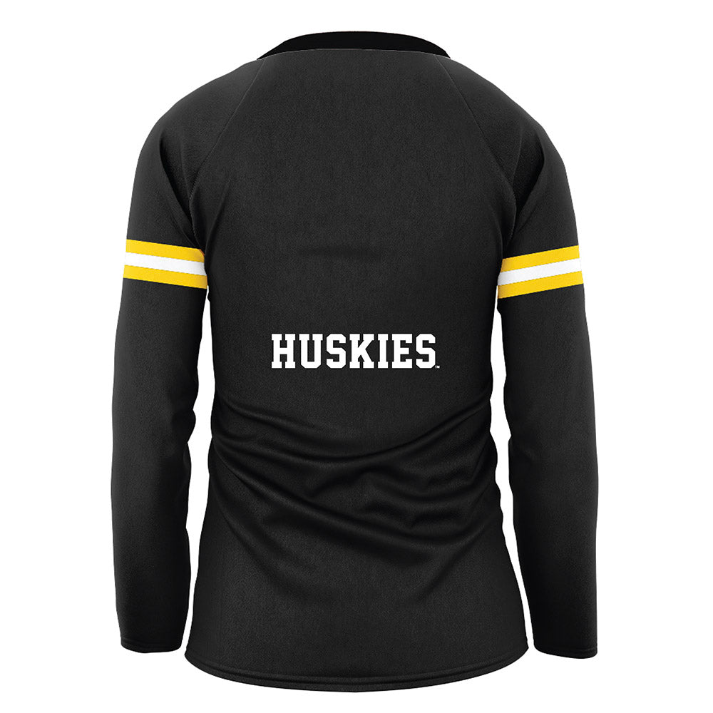 Michigan Tech - NCAA Women's Volleyball : Julia Fledderjohn - Black Volleyball Jersey-1