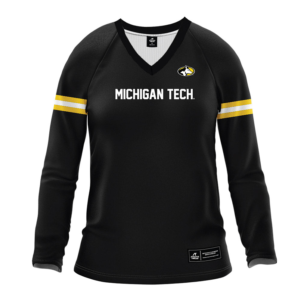Michigan Tech - NCAA Women's Volleyball : Rachel Zurek - Black Volleyball Jersey-0