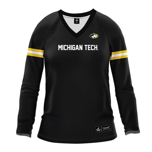 Michigan Tech - NCAA Women's Volleyball : Rachel Zurek - Black Volleyball Jersey-0