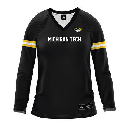 Michigan Tech - NCAA Women's Volleyball : Brooke Dzwik - Black Volleyball Jersey-0