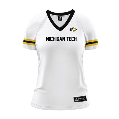 Michigan Tech - NCAA Women's Volleyball : Julia Fledderjohn - White Volleyball Jersey-0