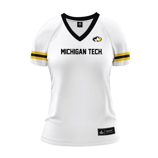 Michigan Tech - NCAA Women's Volleyball : Julia Fledderjohn - White Volleyball Jersey-0