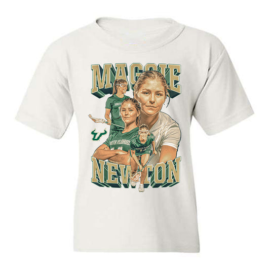 USF - NCAA Women's Lacrosse : Maggie Newton - Player Collage Youth T-Shirt-0