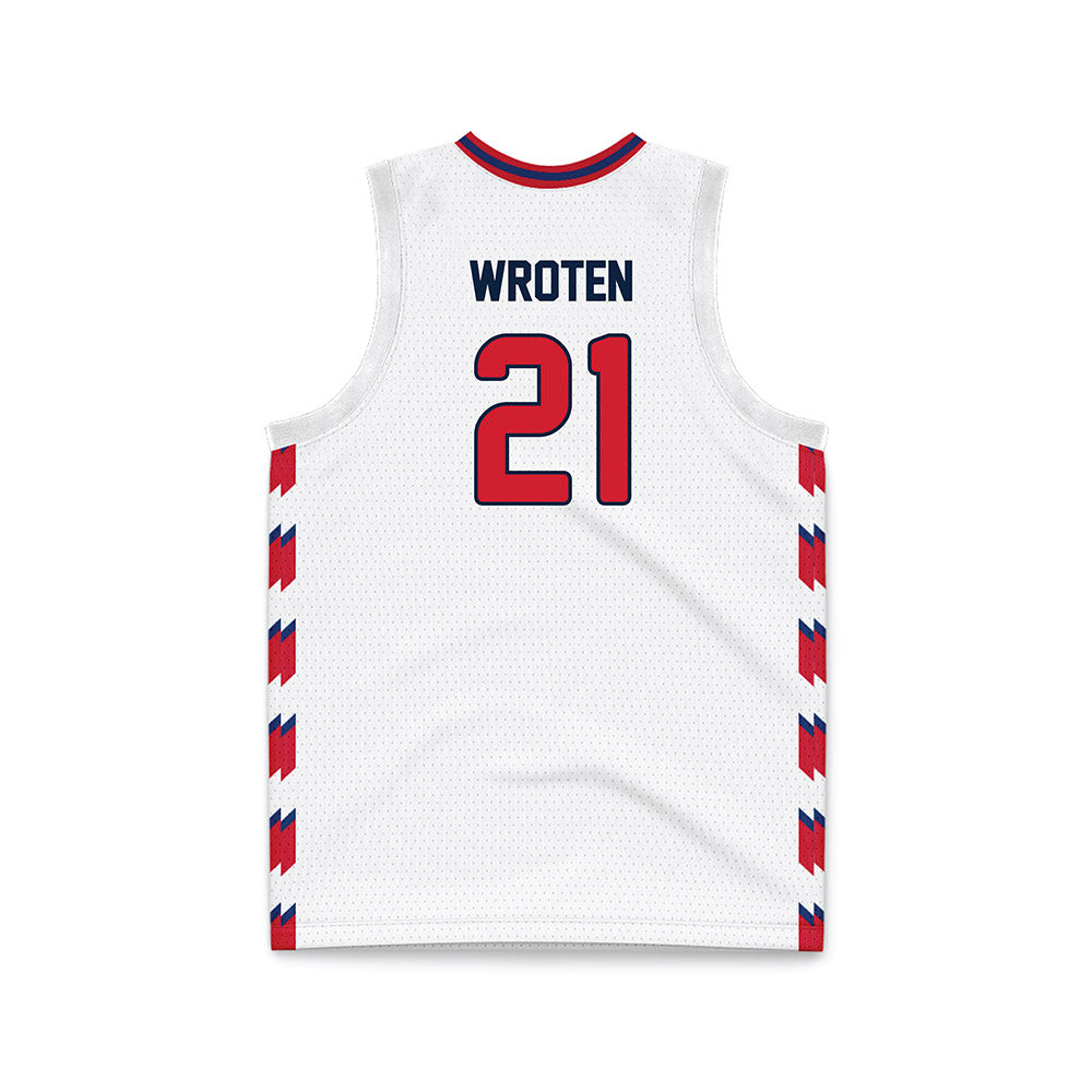 Francis Marion - NCAA Women's Basketball : Amaya Wroten - White Basketball Jersey-1