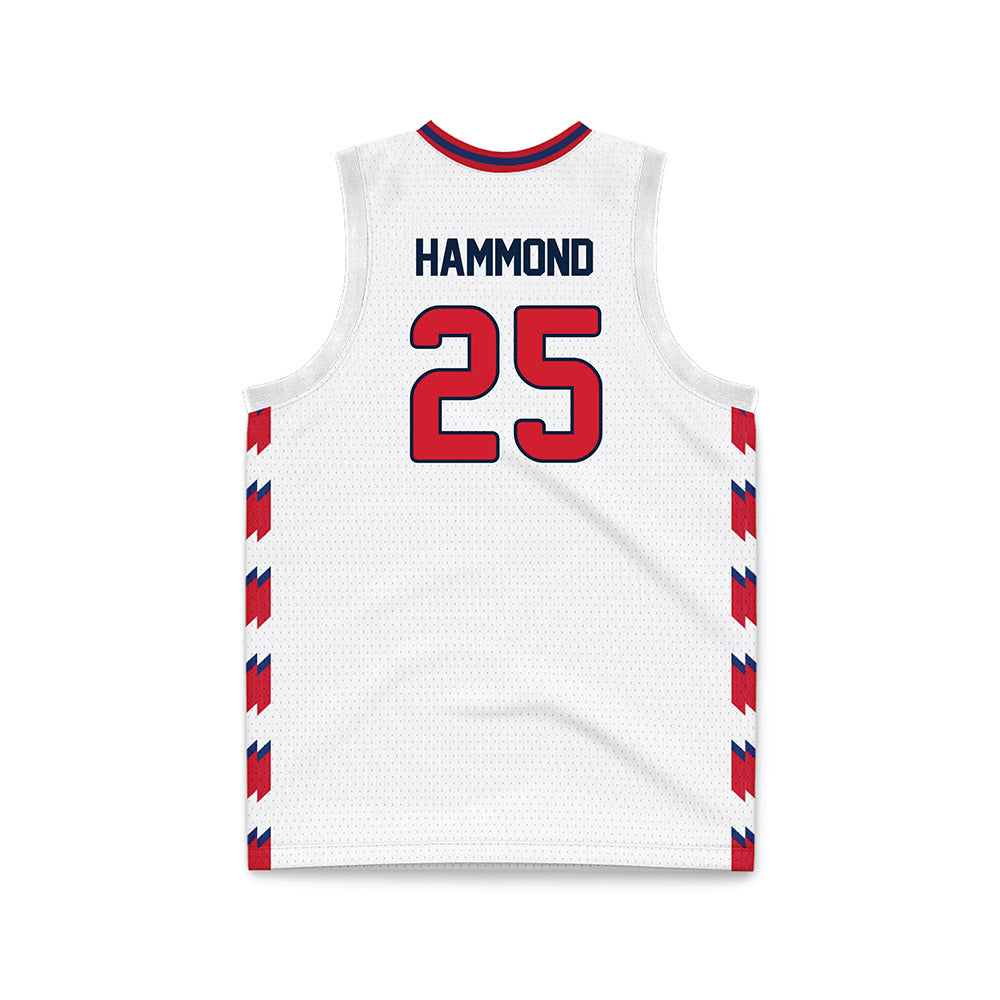Francis Marion - NCAA Women's Basketball : Rebecca Hammond - White Basketball Jersey-1