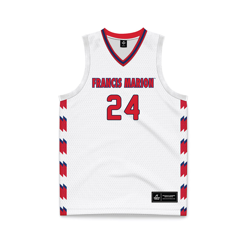 Francis Marion - NCAA Women's Basketball : Bentlee Chockley - White Basketball Jersey-0