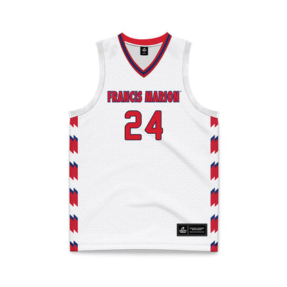 Francis Marion - NCAA Women's Basketball : Bentlee Chockley - White Basketball Jersey-0
