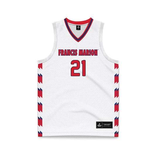 Francis Marion - NCAA Women's Basketball : Amaya Wroten - White Basketball Jersey-0