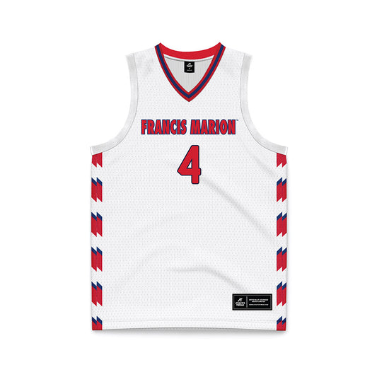 Francis Marion - NCAA Women's Basketball : Mariana Moody - White Basketball Jersey-0