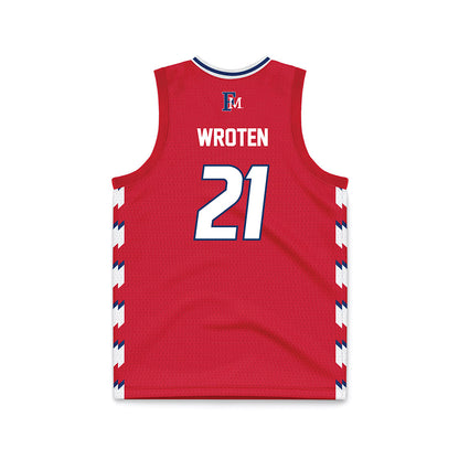 Francis Marion - NCAA Women's Basketball : Amaya Wroten - Red Basketball Jersey-1