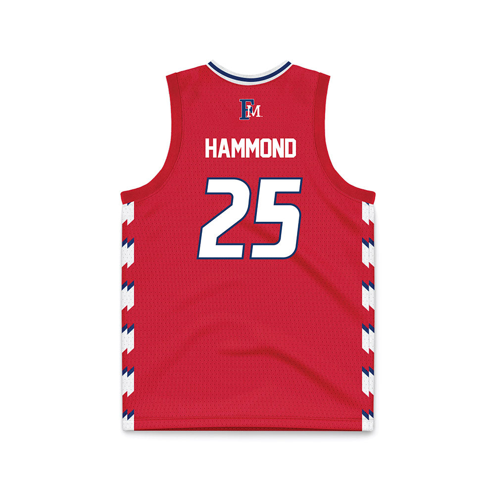 Francis Marion - NCAA Women's Basketball : Rebecca Hammond - Red Basketball Jersey-1
