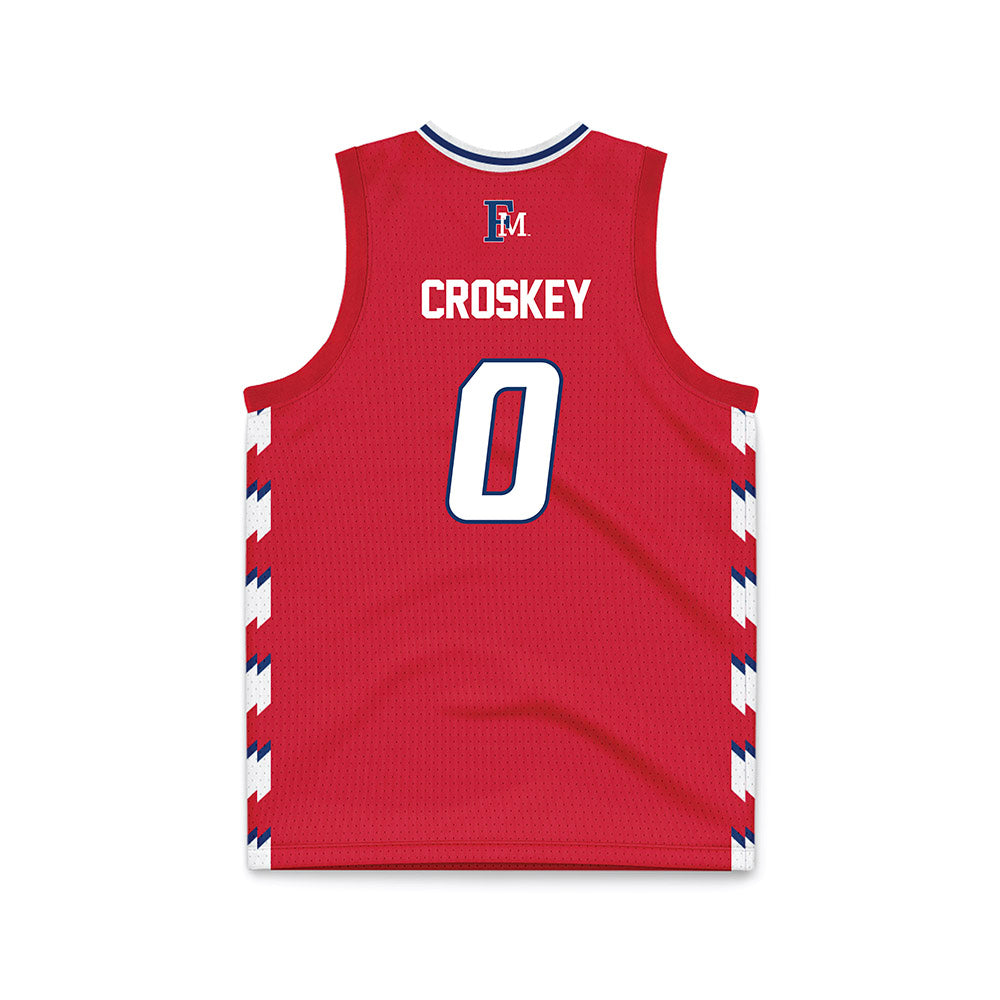 Francis Marion - NCAA Women's Basketball : Kiara Croskey - Red Basketball Jersey-1