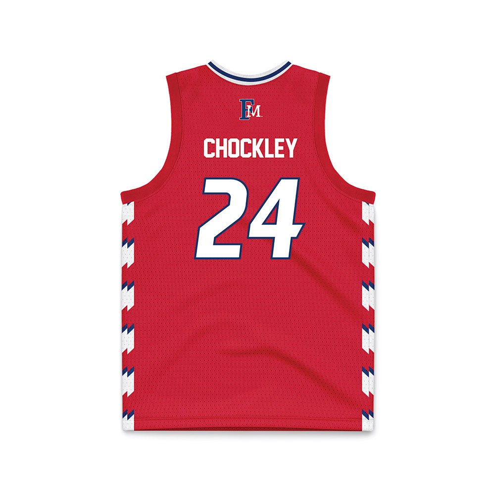 Francis Marion - NCAA Women's Basketball : Bentlee Chockley - Red Basketball Jersey-1