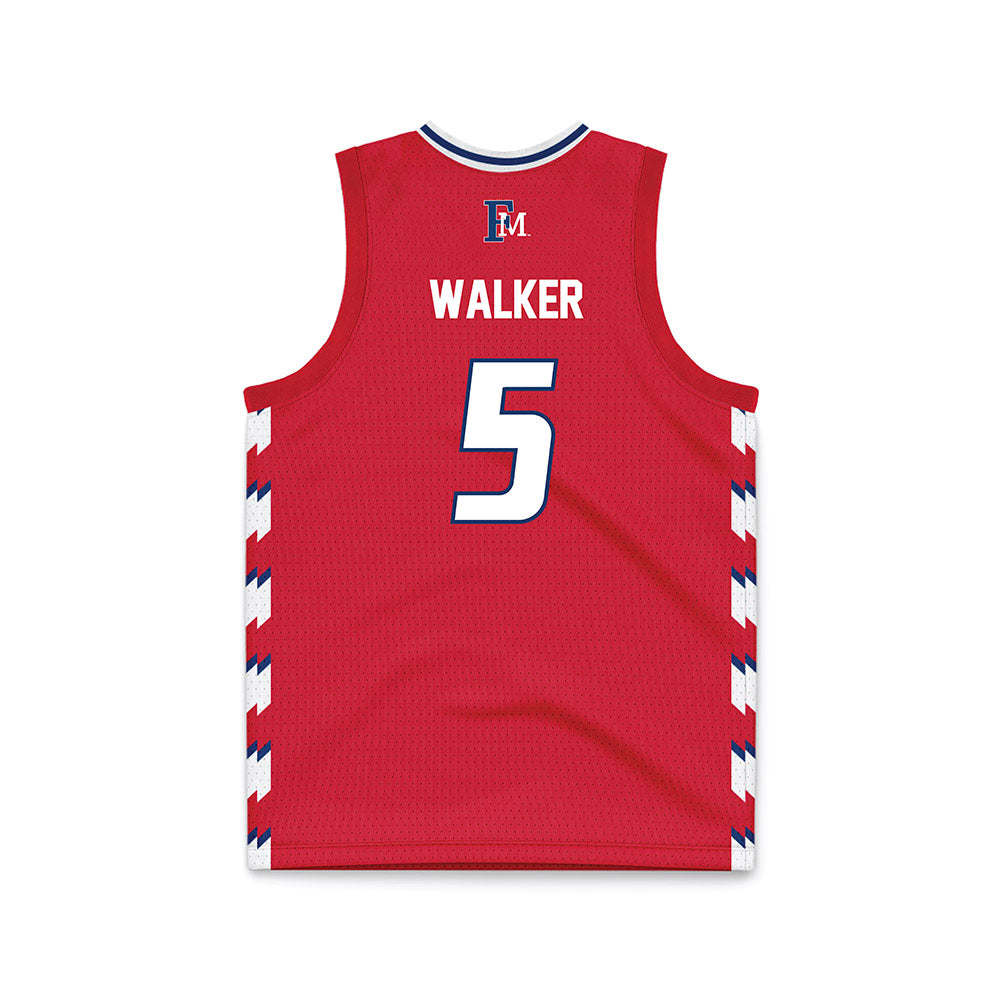 Francis Marion - NCAA Women's Basketball : Angel Walker - Red Basketball Jersey-1