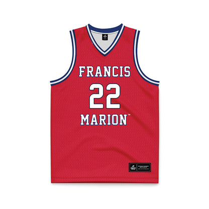 Francis Marion - NCAA Men's Basketball : Adonis Cole - Red Basketball Jersey-0