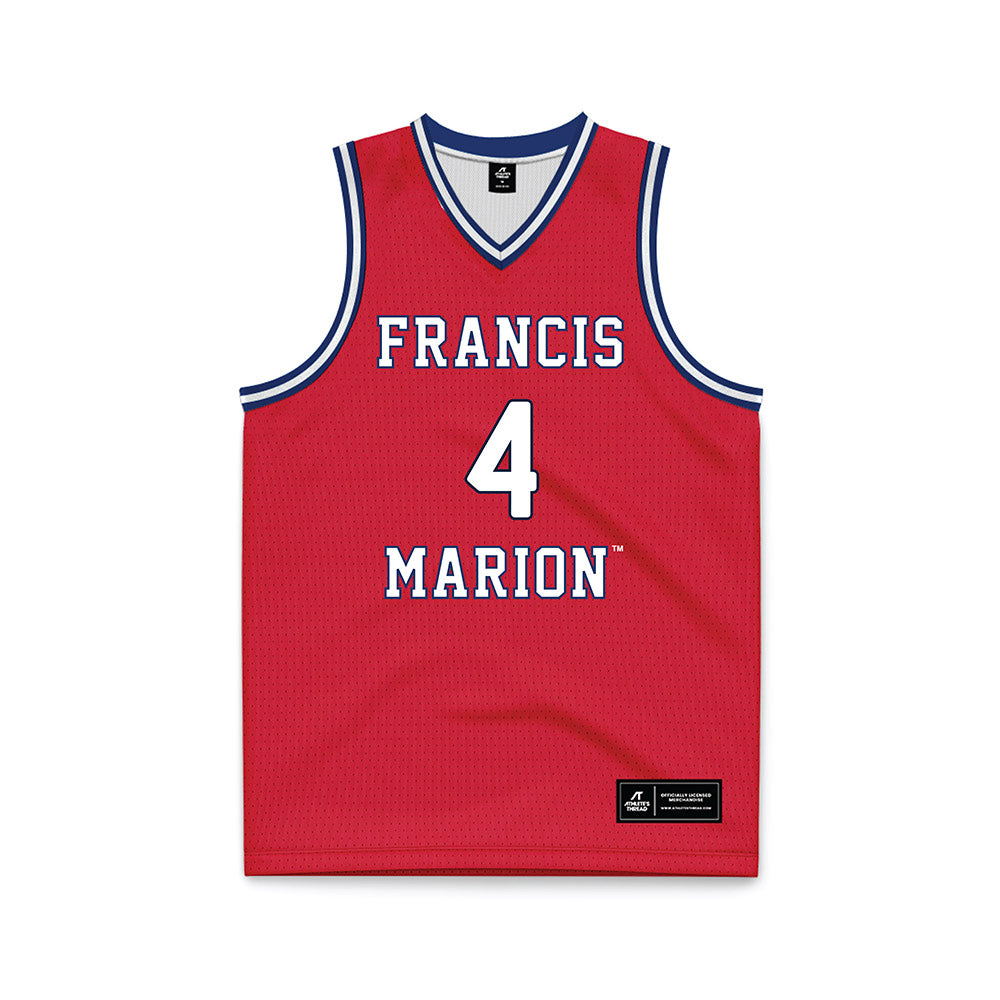 Francis Marion - NCAA Men's Basketball : AuMauri Tillman - Red Basketball Jersey-0