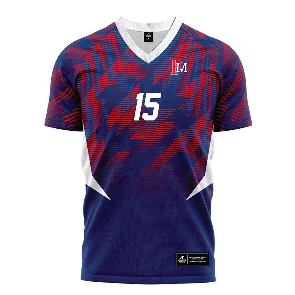 Francis Marion - NCAA Women's Soccer : Tehya Dave - Blue Soccer Jersey-0