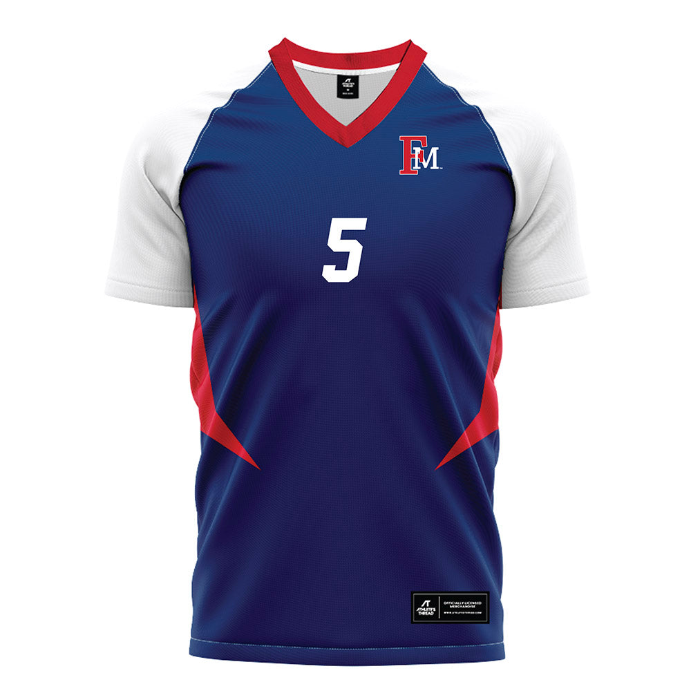 Francis Marion - NCAA Men's Soccer : Tim Wilkening - Blue Soccer Jersey-0
