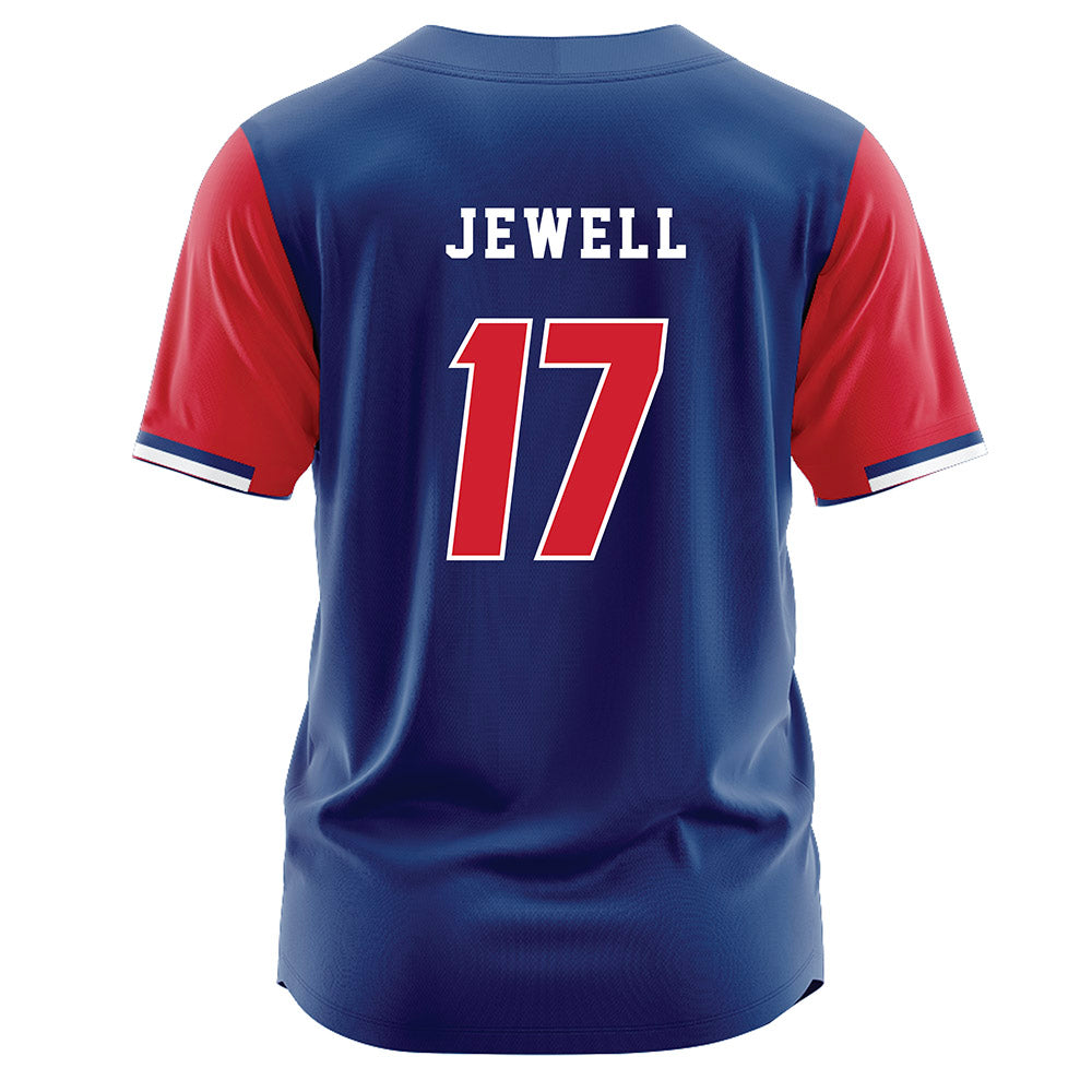 Francis Marion - NCAA Softball : McKenzie Jewell - Blue Jersey-1