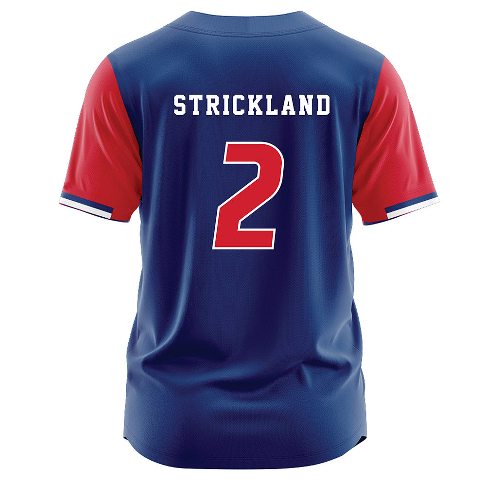 Francis Marion - NCAA Softball : Paige Strickland - Blue Jersey-1