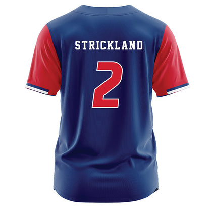 Francis Marion - NCAA Softball : Paige Strickland - Blue Jersey-1