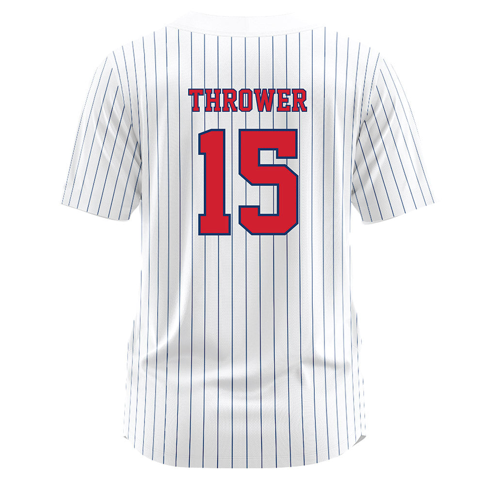 Francis Marion - NCAA Softball : Anderson Thrower - White Jersey-1