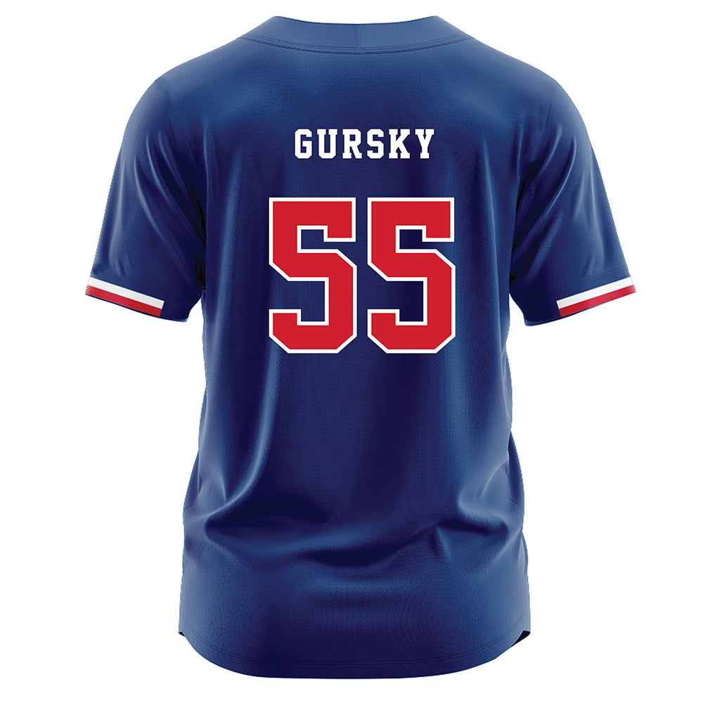 Francis Marion - NCAA Baseball : Cole Gursky - Blue Jersey-1