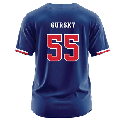 Francis Marion - NCAA Baseball : Cole Gursky - Blue Jersey-1