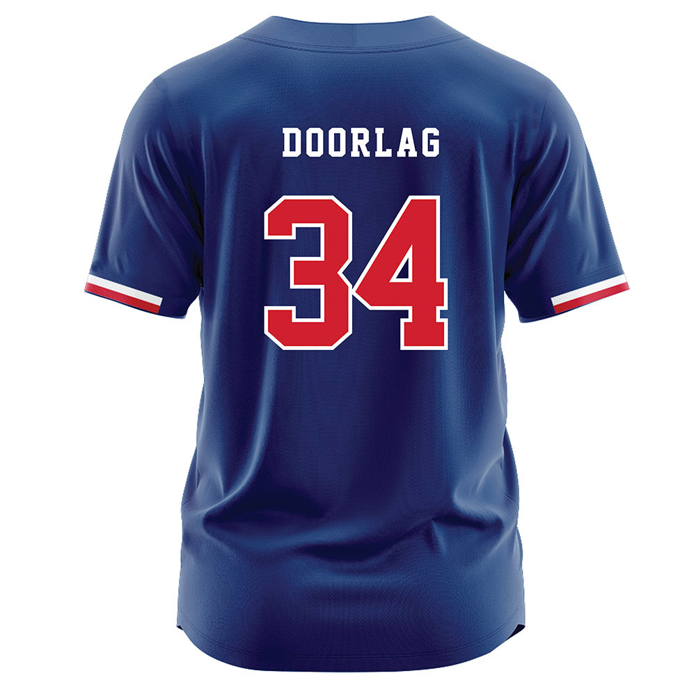 Francis Marion - NCAA Baseball : Zach Doorlag - Blue Jersey-1