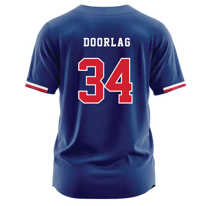 Francis Marion - NCAA Baseball : Zach Doorlag - Blue Jersey-1