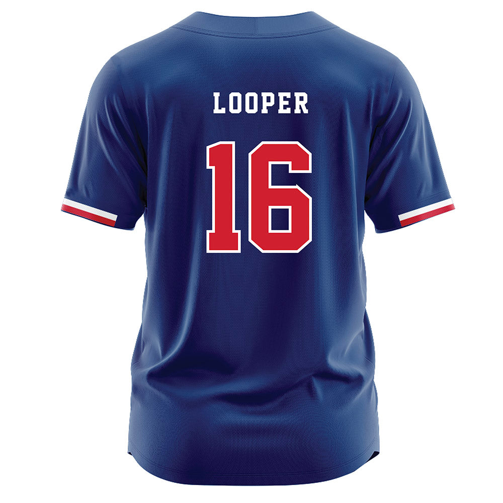 Francis Marion - NCAA Baseball : Hunter Looper - Blue Jersey-1