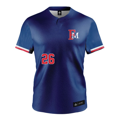 Francis Marion - NCAA Baseball : Roman Edwards - Blue Jersey-0