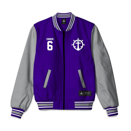 Portland - NCAA Women's Volleyball : Larkin Chock - Bomber Jacket-0