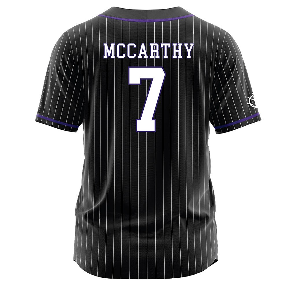 Portland - NCAA Baseball : Riley McCarthy - Black Jersey-1