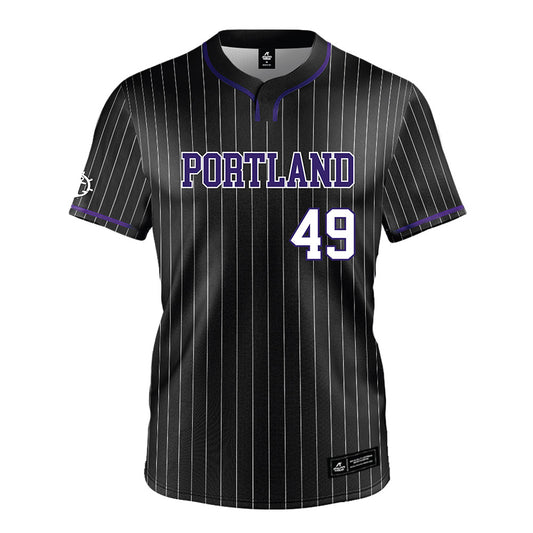 Portland - NCAA Baseball : Jacob Chandler - Black Jersey-0