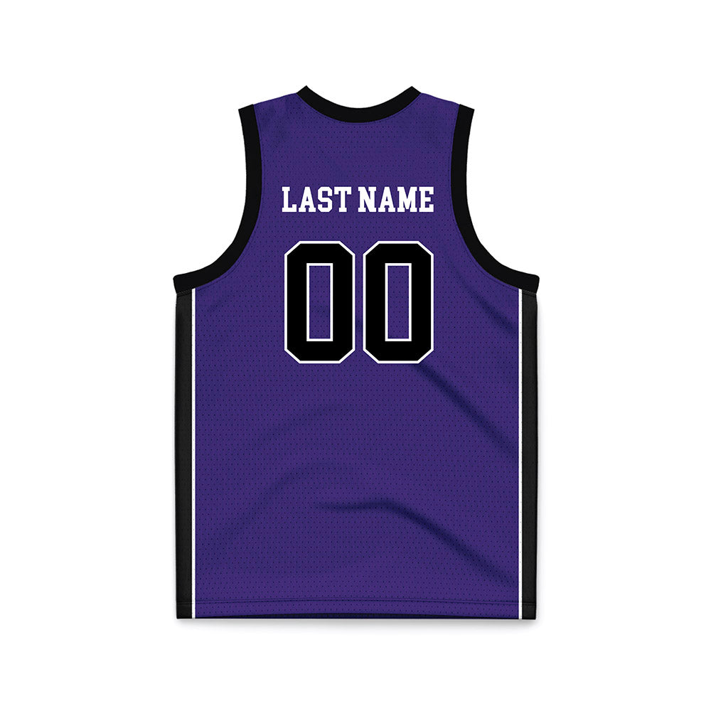 Portland - NCAA Men's Basketball : - Purple Basketball Jersey-1