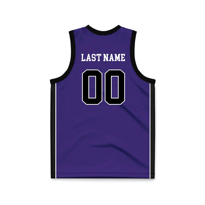Portland - NCAA Men's Basketball : - Purple Basketball Jersey-1