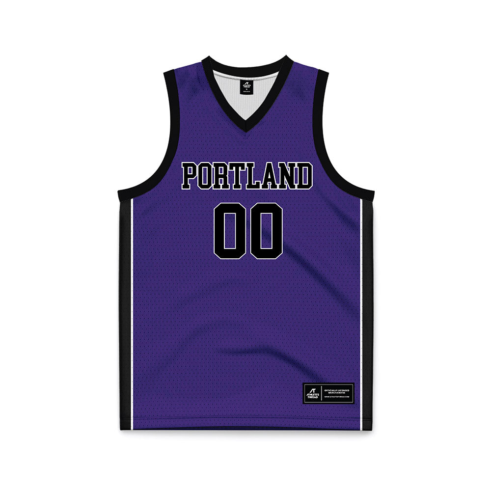 Portland - NCAA Men's Basketball : - Purple Basketball Jersey-0
