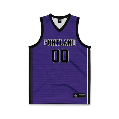 Portland - NCAA Men's Basketball : - Purple Basketball Jersey-0