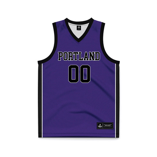 Portland - NCAA Men's Basketball : - Purple Basketball Jersey-0