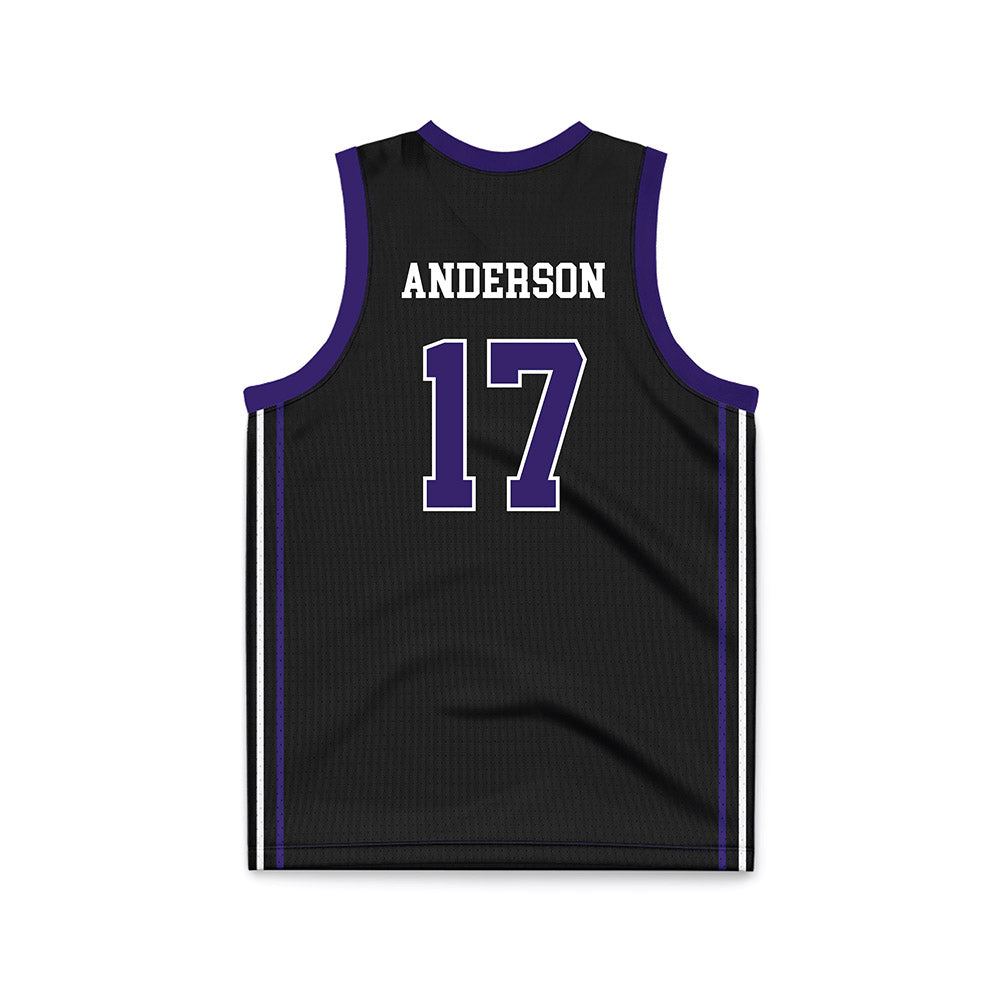 Portland - NCAA Women's Basketball : Nicole Anderson - Black Basketball Jersey-1