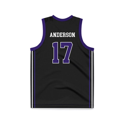 Portland - NCAA Women's Basketball : Nicole Anderson - Black Basketball Jersey-1