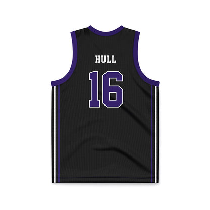 Portland - NCAA Women's Basketball : Trista Hull - Black Basketball Jersey-1