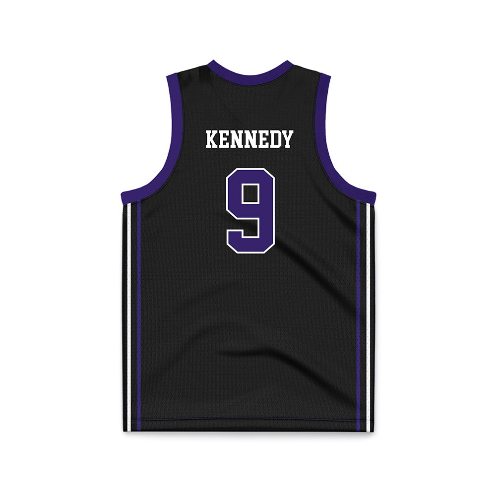 Portland - NCAA Women's Basketball : Jada Kennedy - Black Basketball Jersey-1
