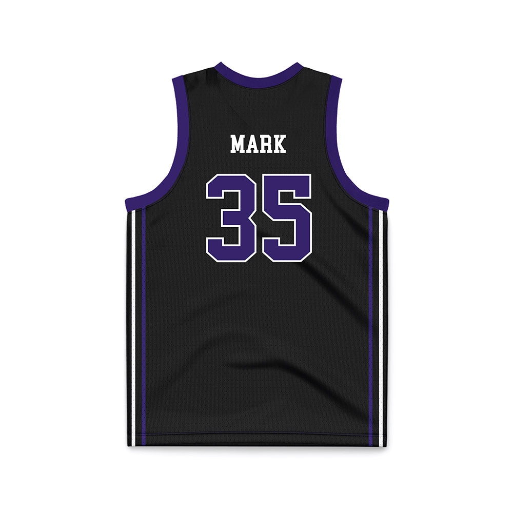 Portland - NCAA Women's Basketball : Alexis Mark - Black Basketball Jersey-1
