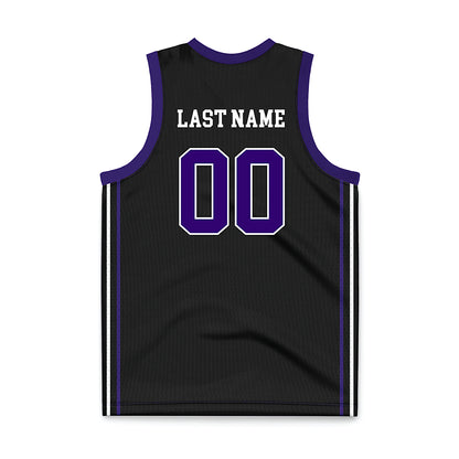 Portland - NCAA Women's Basketball : - Black Basketball Jersey-1